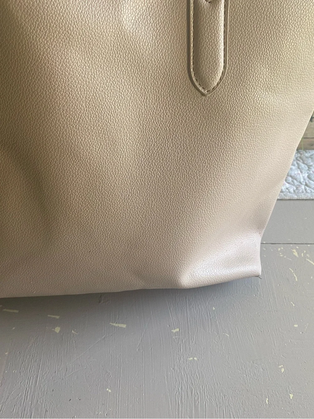 Anne Klein Neutral Taupe Double-Handle Tote